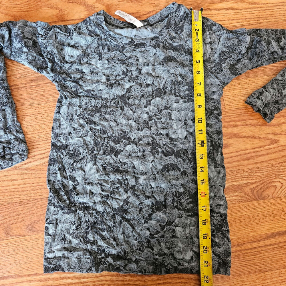 Athleta Momentum Seamless Top Grey Floral Size XXS - Picture 4 of 6